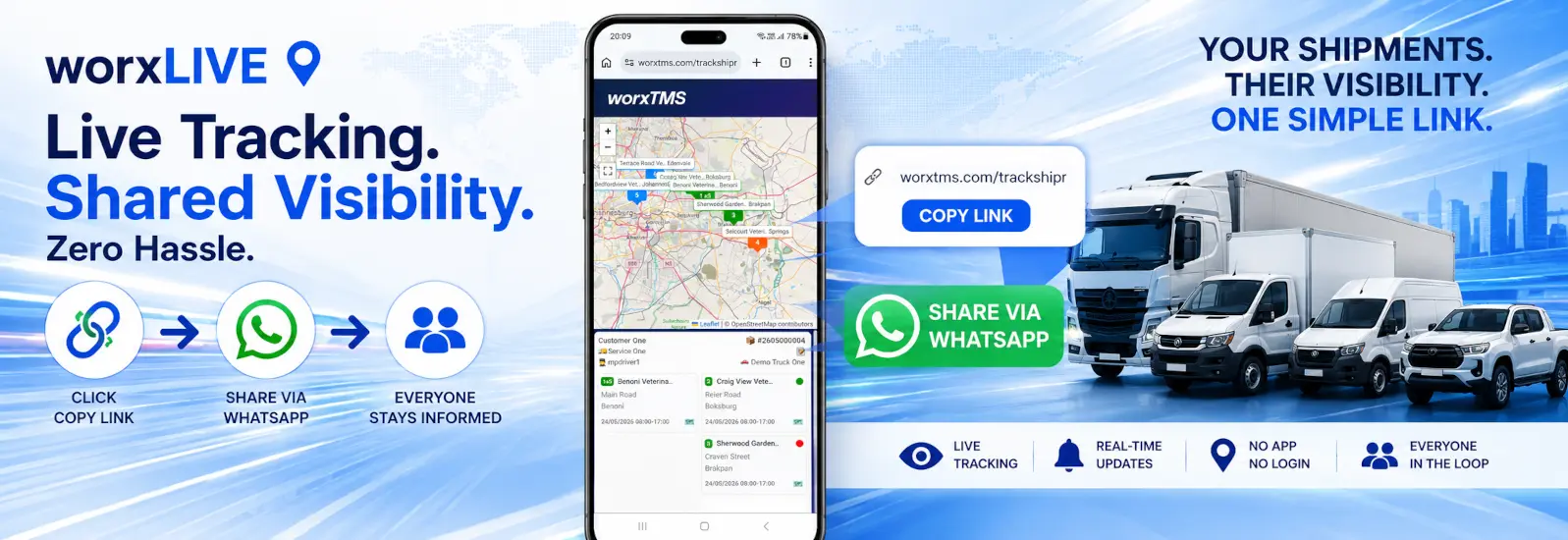 worxLIVE Tracking Portal