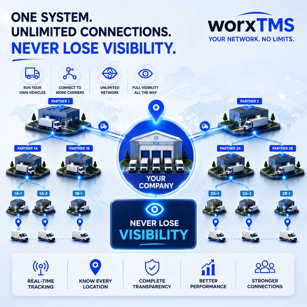True Collaborative Networking Across Multiple Carriers worxTMS - True Collaborative Networking
