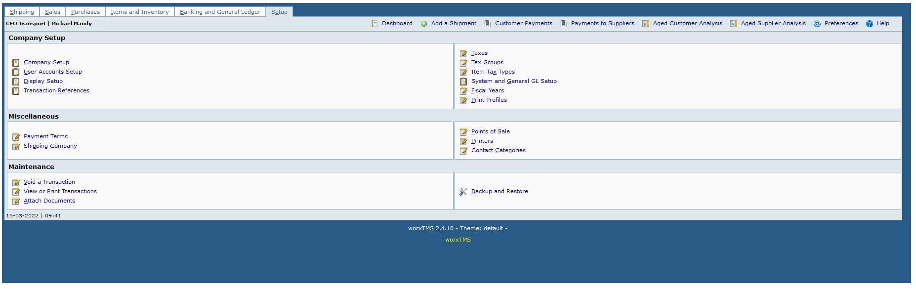 TMS & Accounting System for Truckers