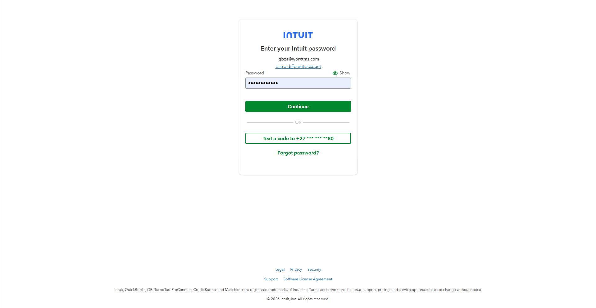 Enter Password - Step 3