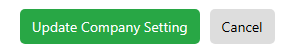 The Update Company Setting and Cancel buttons